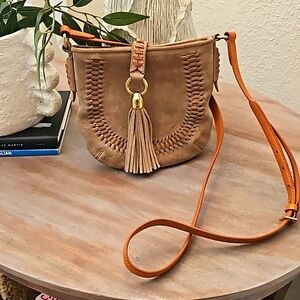 Lauren Ralph Lauren suede crossbody